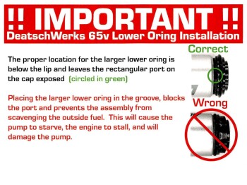 Fuel pump DeatschWerks DW65v Audi A3 8L 1.8T AWD
