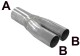 Y-Adapter 76mm to 63,5mm