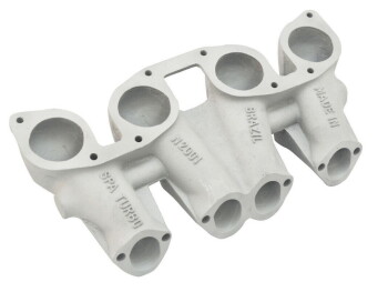 Intake manifold for VW 8V EA827 engines with 2 Weber IDF...