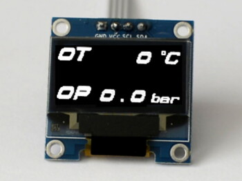 OLED 0.96" digital dual oil temperature (°C) +...