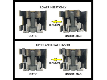 Aluminium torque support + insert for bearing VW Golf 7 R (Version 2)