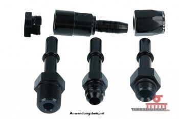 Dash to SAE quick disconnect female straight - black | RHP