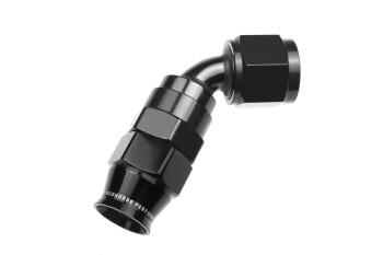 PTFE reusable swivel hose end - black / 60° | RHP