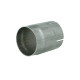 Stainless steel pipe sleeve connector for exhaust tubes and mufflers Ø 70 mm (slit and widened on one side)