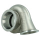 Precision Turbo turbine housing for 62 mm turbine wheel / 0.82 A/R / V-Band ext. WG / V-Band - Stainless