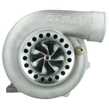 Precision Turbo PT 6766 GEN1 Turbocharger / journal bearing / T3 0.82 A/R / ext. WG. / V-Band outlet / S-cover Highflow / up to 935 HP