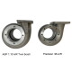 Turbine housing Precision Turbo PT6775 / PT6875 / PT7275 / PT7675 - T4 Twinscroll 1.00 A/R