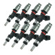 Matched set of 8 Bosch fuel injectors - 630ccm - EV14 69mm - with nozzle
