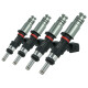 Matched set of 4 Bosch fuel injectors - 630ccm - EV14 80mm - with nozzle