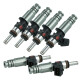 Matched set of 6 Bosch fuel injectors - 900ccm - EV14 62mm - with nozzle