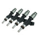Matched set of 4 Bosch fuel injectors - 380ccm - EV14 69mm - with nozzle