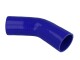 Silicone Elbow 45°, 65mm, Blue