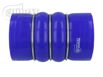 Silicone Coupler - Double Hump, 89mm, Blue