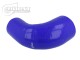 Silicone Reducer Elbow 90°, 38 - 35mm, Blue