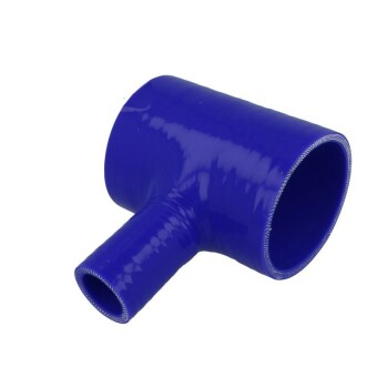 Silicone T-Piece Adapter 76mm / 25mm / Blue