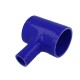 Silicone T-Piece Adapter 76mm / 25mm / Blue