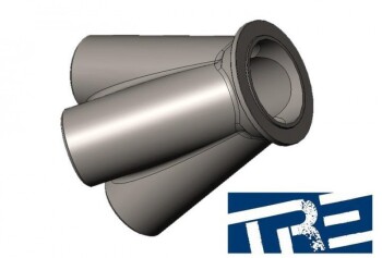 Turbo V-Band Merge Collector TiAL / Precision - S304...