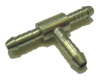 T-Piece - Metal - 5mm rippled