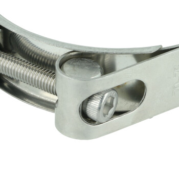Heavy Duty Clamp Double Bands - Stainless Steel - 85-90mm