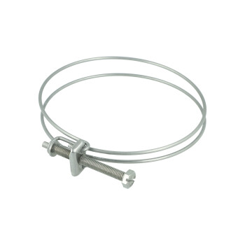 Double Wire Hose Clamp - Stainless Steel - 75-80mm