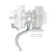 Oil return flange T3 / T4 pipe flexible - long version