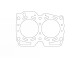 Cylinder head gasket (CUT RING) for Subaru FORESTER 2.0i 16V (97) / 93,50mm / 1,20mm | 330041R