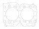 Cylinder Head Gasket Subaru OUTBACK 2.5i 16V / 100,00mm / 1,00mm | 338235R