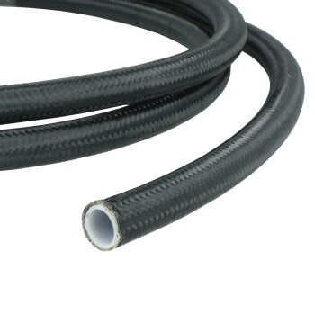 PTFE Hydraulic Hose Dash 4 - 90cm - black Nylon
