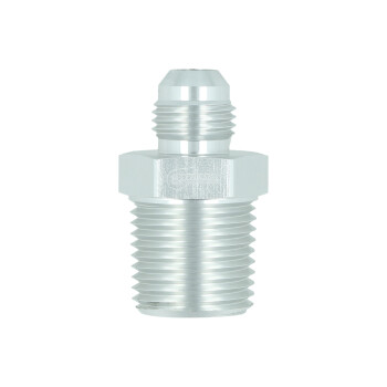 Adapter Dash 6 Male to NPT 1/2" Male - satin silver