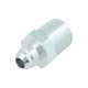 Adapter Dash 6 Male to NPT 1/2" Male - satin silver