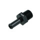 Screw-in Adapter NPT 3/8" Male to Hose Connection 10mm (3/8") - satin black