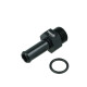 Screw-in Adapter ORB Dash 6 Male to Hose Connection 10mm (3/8") - satin black