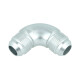 High Flow Adapter Union Dash 10 Male to Dash 10 Male - 90° - silver