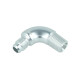 Adapter Dash 4 Male to NPT 1/4" Male - 90° - silver