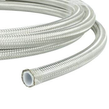 PTFE Hydraulic Hose Dash 4 - 3m - Stainless Steel