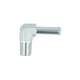 Screw-in Adapter 90° NPT 1/8" Male to Hose Connection 6mm (1/4") - satin silver