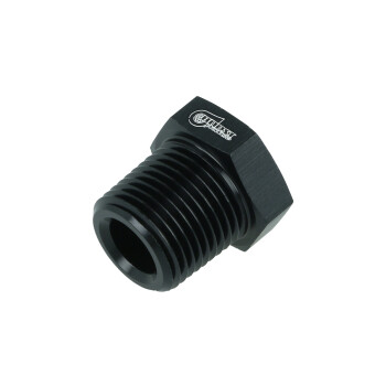 Screw-in Reducer NPT 1/8" Female to NPT 3/8" Male - satin black