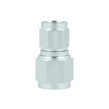 Adapter Reducer Dash 8 Female to Dash 6 Female - satin silver