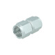 Adapter Dash 10 Female to Dash 10 Female - satin silver
