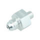 Adapter Dash 6 Male to NPT 1/8" Male with Port NPT 1/8" - satin silver