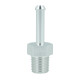 Screw-in Adapter NPT 1/8" Male to Hose Connection 5mm (3/16") - satin silver