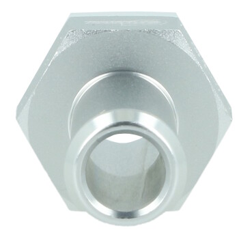 Screw-in Adapter ORB Dash 6 Male to Hose Connection 10mm (3/8") - satin silver
