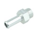 Screw-in Adapter ORB Dash 6 Male to Hose Connection 10mm (3/8") - satin silver