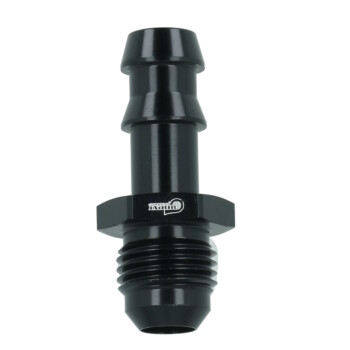 Screw-in Adapter Dash 6 Male to Barb 10mm (3/8") - satin black