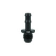Screw-in Adapter Dash 6 Male to Barb 8mm (5/16") - satin black