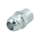 Adapter Dash 12 Male to NPT 3/4" Male - satin silver