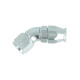 BOOST products High Flow PTFE Swivel Hose End Dash 8 - 45° - silver