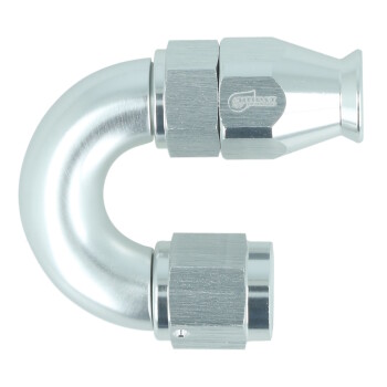 BOOST products High Flow PTFE Swivel Hose End Dash 4 - 180° - silver