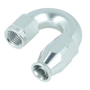 BOOST products High Flow PTFE Swivel Hose End Dash 4 - 180° - silver
