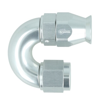BOOST products High Flow PTFE Swivel Hose End Dash 6 - 180° - silver